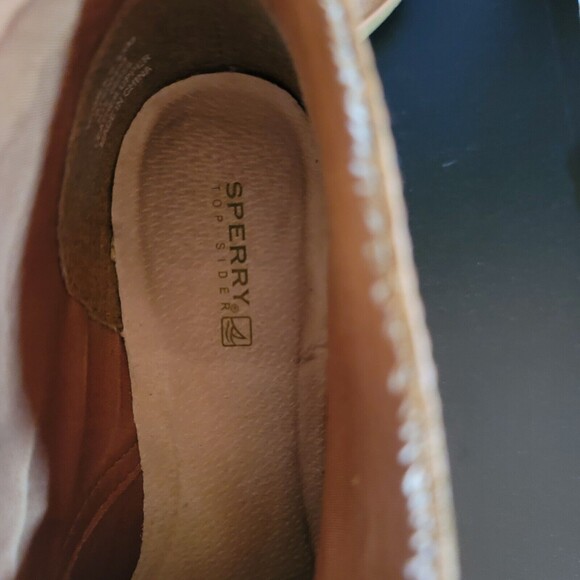 Sperry Boots Womens 8.5M Harlow Burnished Wedge Ankle Bootie Brown Leather Heels - Picture 6 of 7